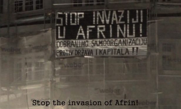 Belgrad, Serbia: Z Belgradu do Afrin NO PASARAN! (Wideo)