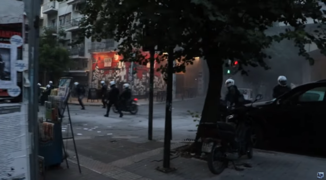 Ateny, Grecja: Demonstracja i zamieszki na placu Egzarchii (wideo)