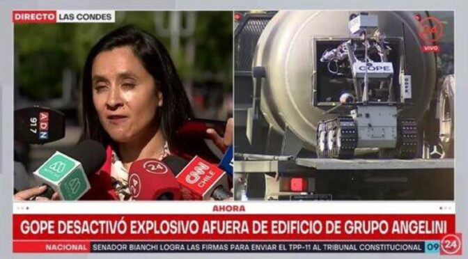 Santiago, Chile: Atak przy użyciu dynamitu na firmę konsultingu biznesowego SerCor